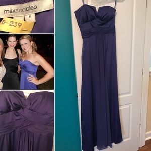Max and Cleo chiffon gown